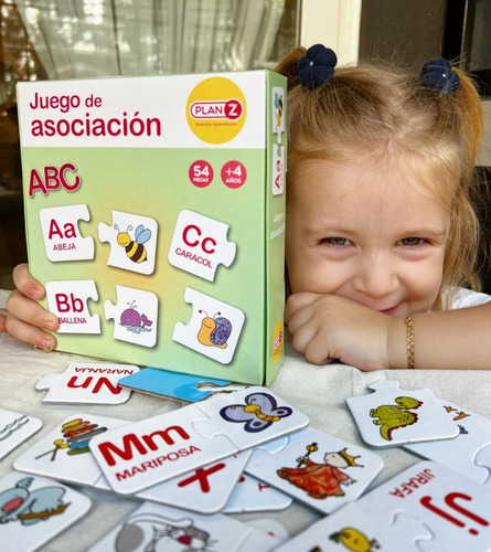 Imagen 2 de 9 de Juego Mesa Asociación Letras Didacticos Infantil Niños