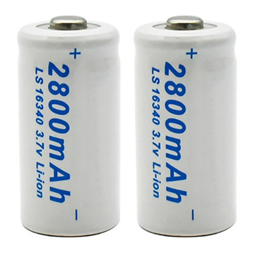 Bateria Pila Recargable Lr123a - 16340 - Cr123 3.6v X2 Und