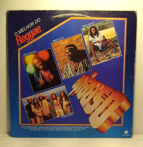 Lp O Melhor Do Reggae Denis Brown Jimmy Cliff Eddy Grant (Usado)