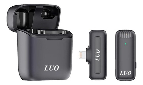 Microfone De Lapela Wireless Luo Lu-b14 Lightning iPhone