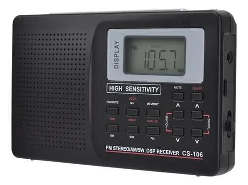 Receptor De Banda Completa De Rádio Fm/am/sw/lw/sound ,,zx | Frete