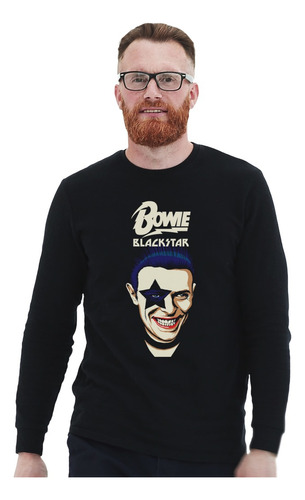 Polera Ml David Bowie Face Blackstar Pop Impresión Directa