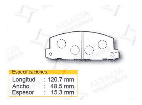 Juego Pastillas Freno Chevrolet Luv 2.0 G200z 1981 1988 Del