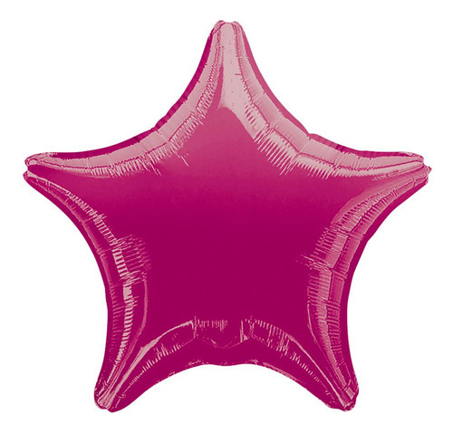 Balão Metalizado Decoração Estrela Pink 45 Cm Un
