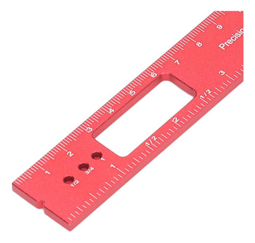 Regla De Posicionamiento Roja Para Carpintería, Tope Para Me