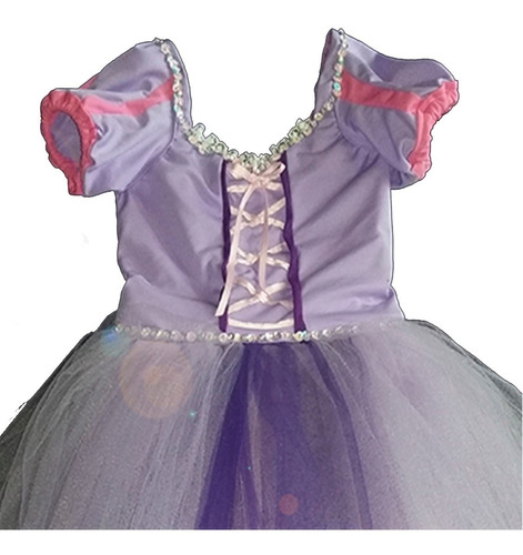 Vestido De Princesa Rapunzel Para Niñas.