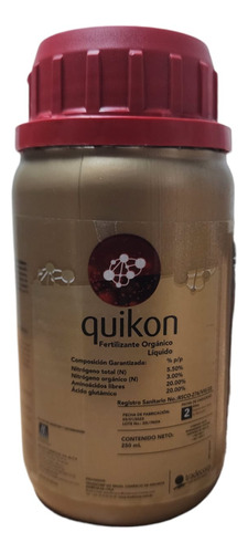 Fertilizante Bioestimulante Natural Quikon 250 Ml