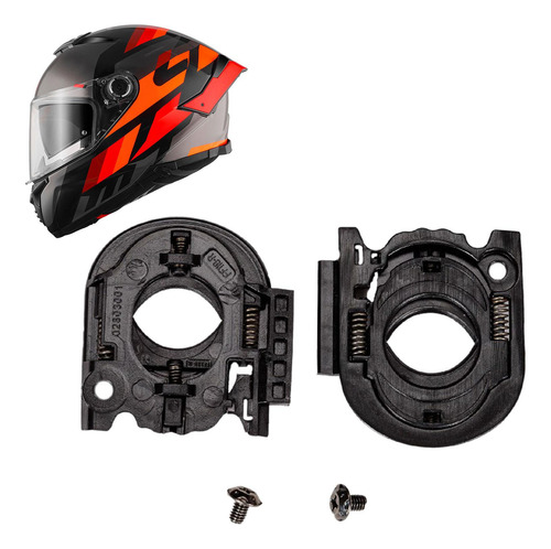 2x Base De Protección De Visera De Casco Con Tornillos