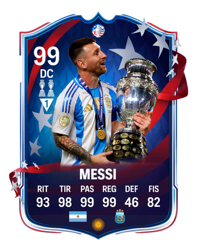 Copa America 2024 Cuadro Fifa (messi ,di Maria ,dibu)