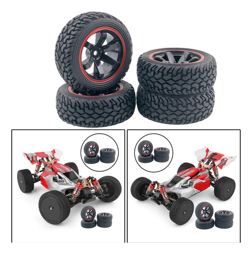 Fs Neumático Rc De 4x 75 Mm Para Wltoys 144001 124018 124019