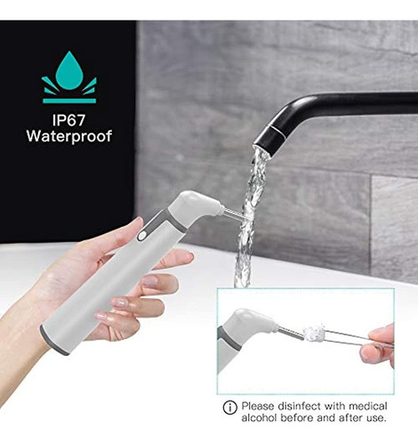 Otoscopio Inalámbrico Con Doble Vista, 0.154 in, 720phd, Wif