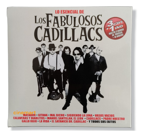 Lo Esencial De Los Fabulosos Cadillacs 3cd's+1dvd