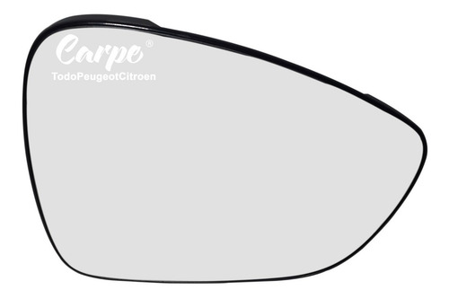 Imagen 2 de 8 de Vidrio De Espejo Retrovisor Derecho Peugeot 308 Original
