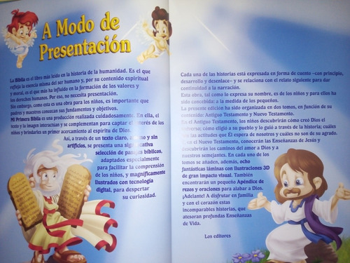 Mi Primera Biblia 3d - Antiguo Y Nuevo Testamento - 2 Tomos