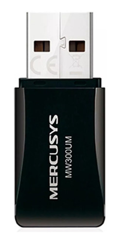 Adaptador De Red Mercusys Usb Inalambrico 300 Mbit/s Mw300um