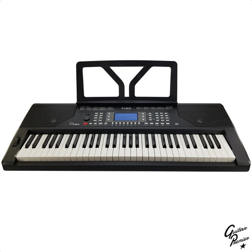 Imagen 3 de 10 de Organo Teclado Sensitivo Piano Usb + Atril + Fuente Ek61207