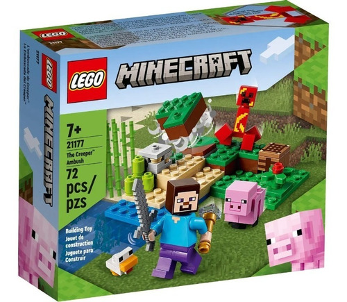 Lego Minecraft - A Emboscada Do Creeper 72 Peças - 21177