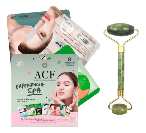 Kit Experiencia Spa + Rodillo De Jade Acf 