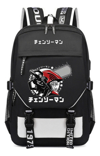 Mochila Para Estudiantes Chainsawman De Gran Capacidad [u]