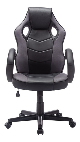 Cadeira de escritório Trevalla TL-CDG-07 gamer ergonômica  preta com estofado de poliuretano y mesh