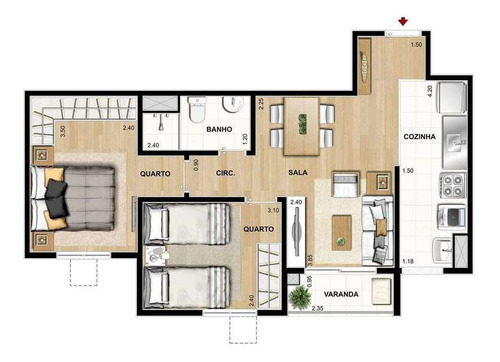 Apartamento À Venda No Bairro Rocha - Rio De Janeiro/rj - O-5060-12605