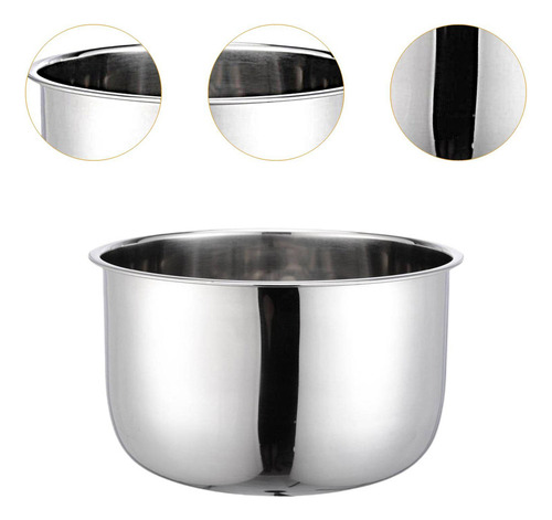 M Recipiente Interno De Aço Inoxidável Para 12,9 A 12,95 Cm