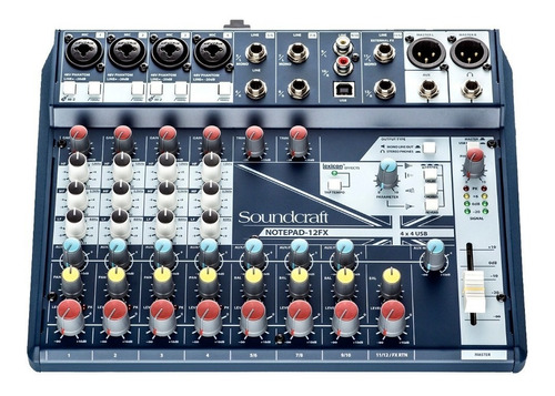 Consola Sonido Mixer Dj Soundcraft Notepad 12fx 12ch Pasiva