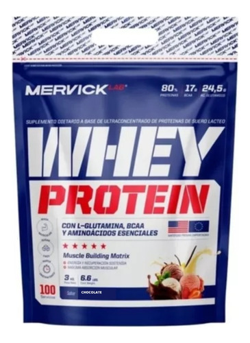 Proteina De Suero Whey Protein 3kg Premium Mervick - Sabores