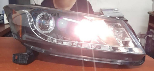 Faro Delantero Ojo De Angel Tuning Honda Accord 2008 - 2014
