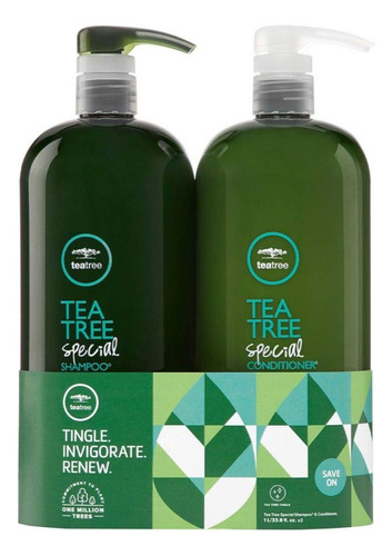 Conjunto De Shampoo E Condicionador Paul Mitchell Tea Tree T