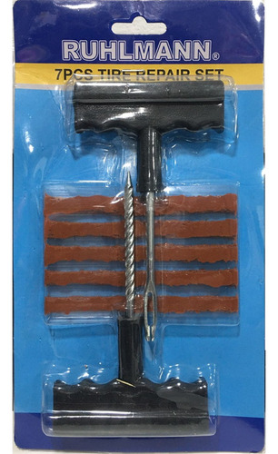 Kit Reparación Rueda Auto / Moto / Bici 7 Pc Ruhlmann