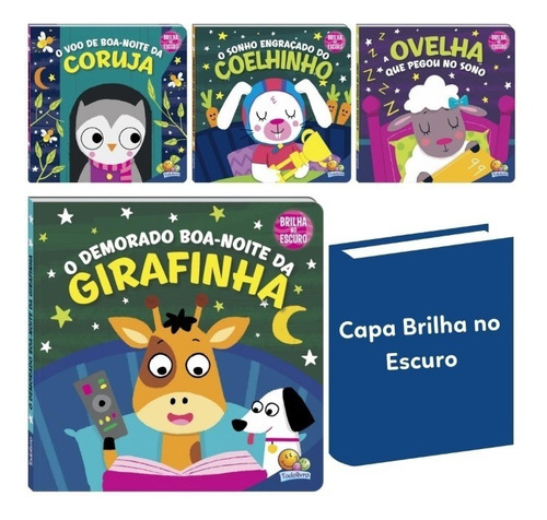 Kit 4 Livros Brilha No Escuro - Histórias Em Caixa Alta 