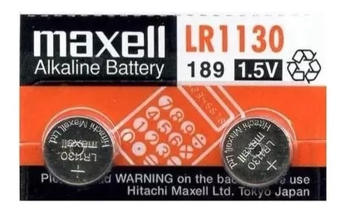 Pack 10 Pilas Maxell Botón Lr1130 AG10 1.5V