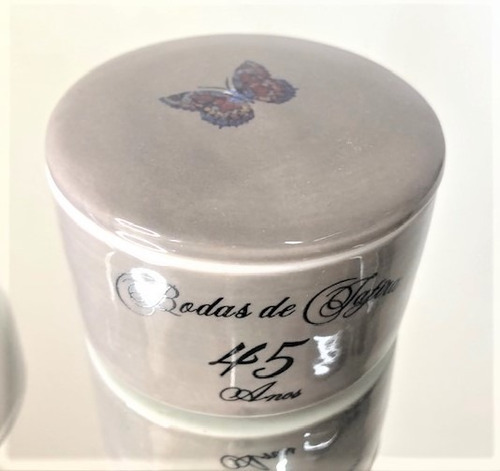 Imagem 3 de 6 de Kit 2 Porta-joias Bodas D Safira 45 Anos D Casamento 2 Linha