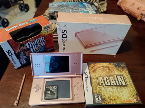 Nintendo Ds Lite + Destraba R4 + Guitarra Guitar Hero