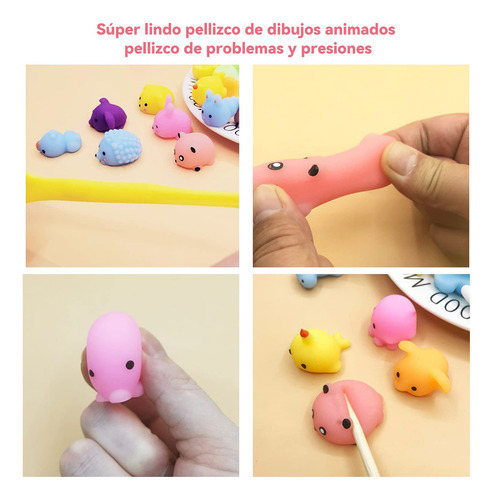 64 Piezas De Juguetes Squishy Para Niños, Fidget Toys Con