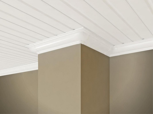Imagen 2 de 7 de Cielorraso Pvc - Tabla 5mt X 20cm Blanco Frisado