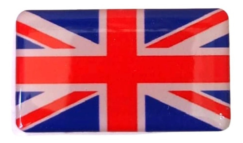 Stiker Bandera Reino Unido 3d Resina Dome