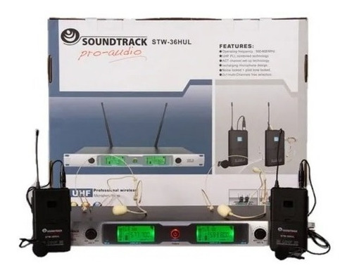 Stw-36hul Micrófono Inalámbrico Uhf De Dos Canales