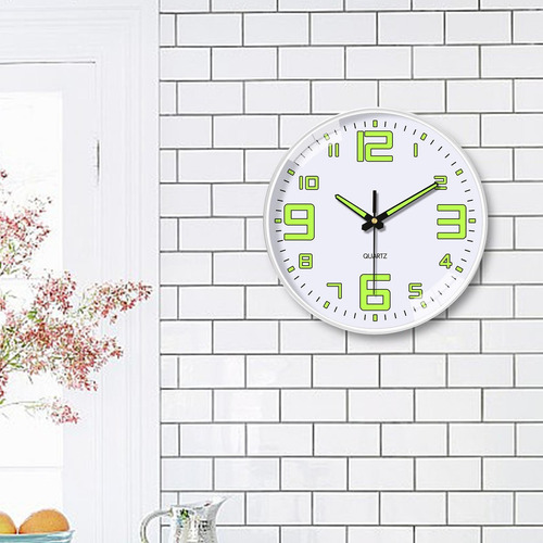 Reloj De Pared Colgante Con Números Números Blancos