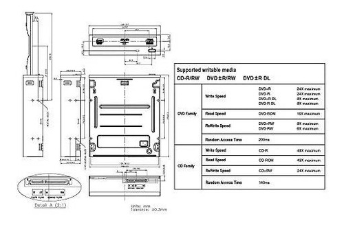 Imagen 4 de 6 de Disco Super Multi Interno Optical Piodata S21