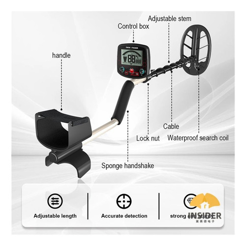 Tx 850 Detector De Metales, 3-8ft Profundidad De Detección