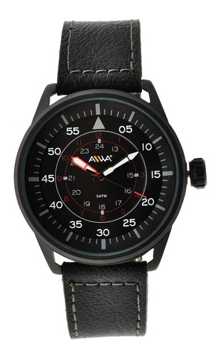 Reloj Hombre Aiwa Sumergible 50 Metros Black Panther Mbml497