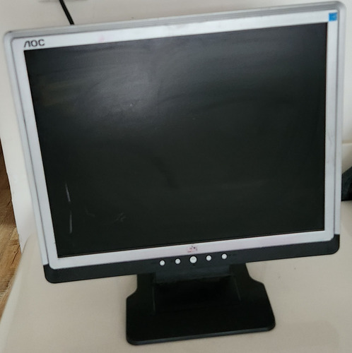 Monitor Aoc 17 Lcd Mod. Tft1780ps No Funciona P/repuesto Negro Y Gris (Usado)