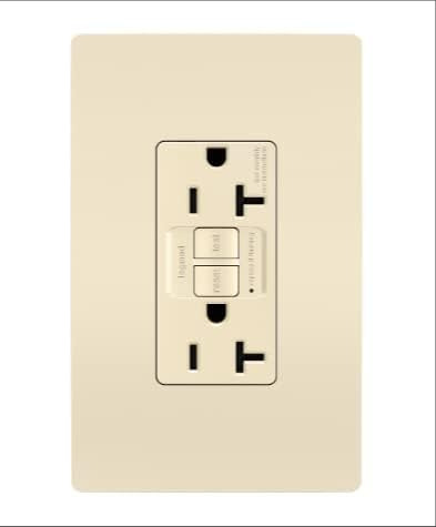 Legrand Radiant 20a, Toma Gfci De Autocomprobación, Almendra