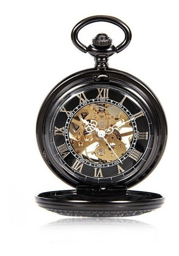 Antiguo Reloj De Bolsillo Mecánico Romano, Grande