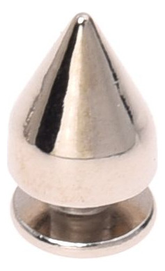 50 Piezas De Tela De Cuero Con Forma De Cono De Metal Con Fo