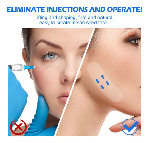 - 2×parche Estiramiento Facial Tensor For La Línea De La Man