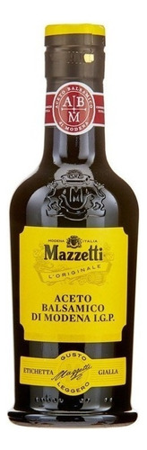 Aceto Balsamico Di Modena Mazzetti 250 Ml Importado Italia