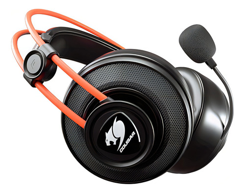 Auriculares para jugadores Cougar Immersa Ti negros y naranjas 3h300p40t.0001